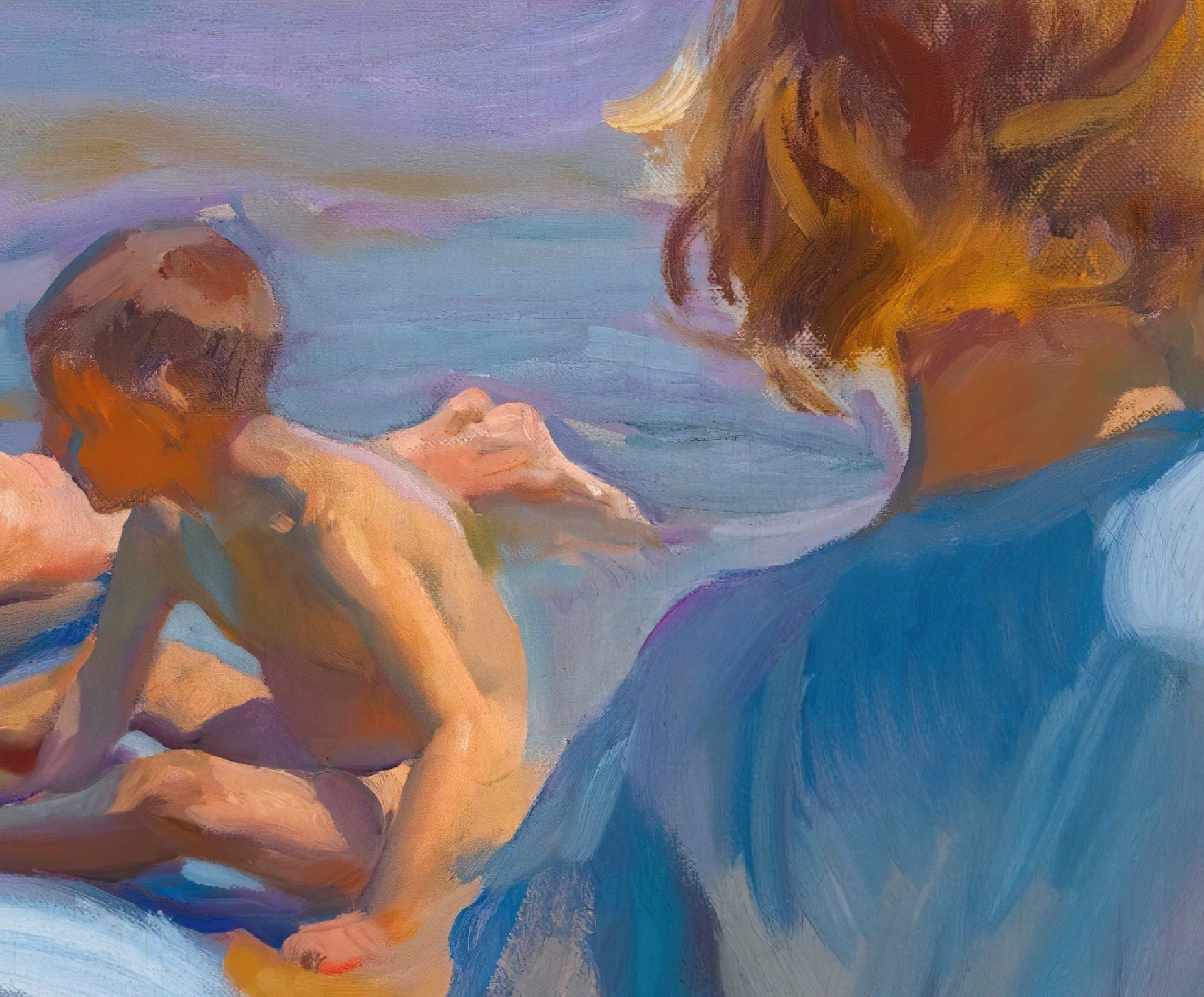 Children On The Beach, Valencia, Joaquín Sorolla Fine Art Print