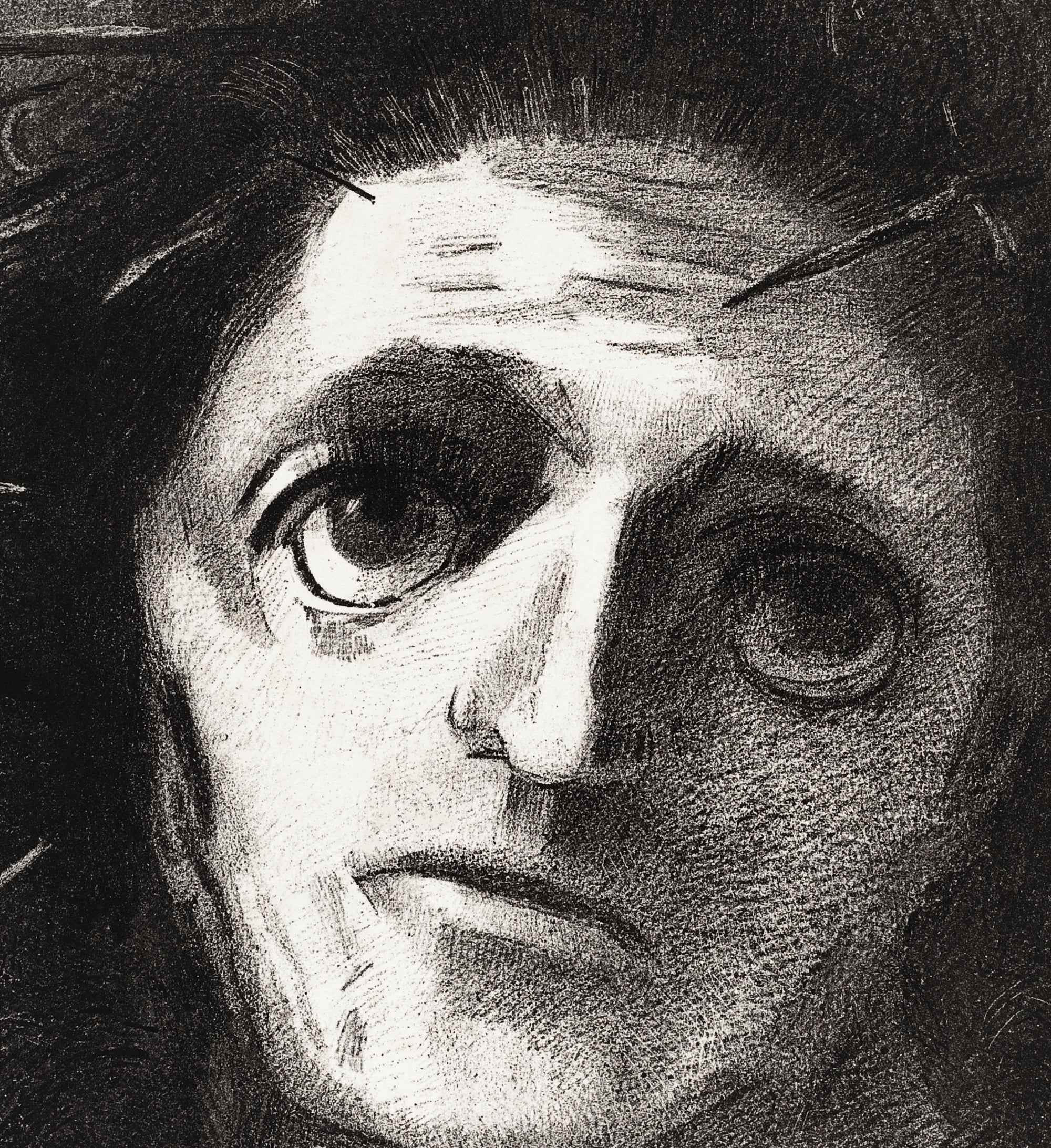 Christ By The Flower, Odilon Redon Fine Art Print