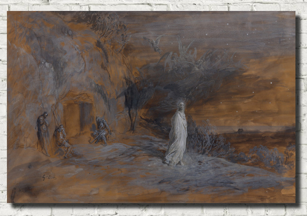Gustave Dore Fine Art Print : Christ Coming Out of the Tomb