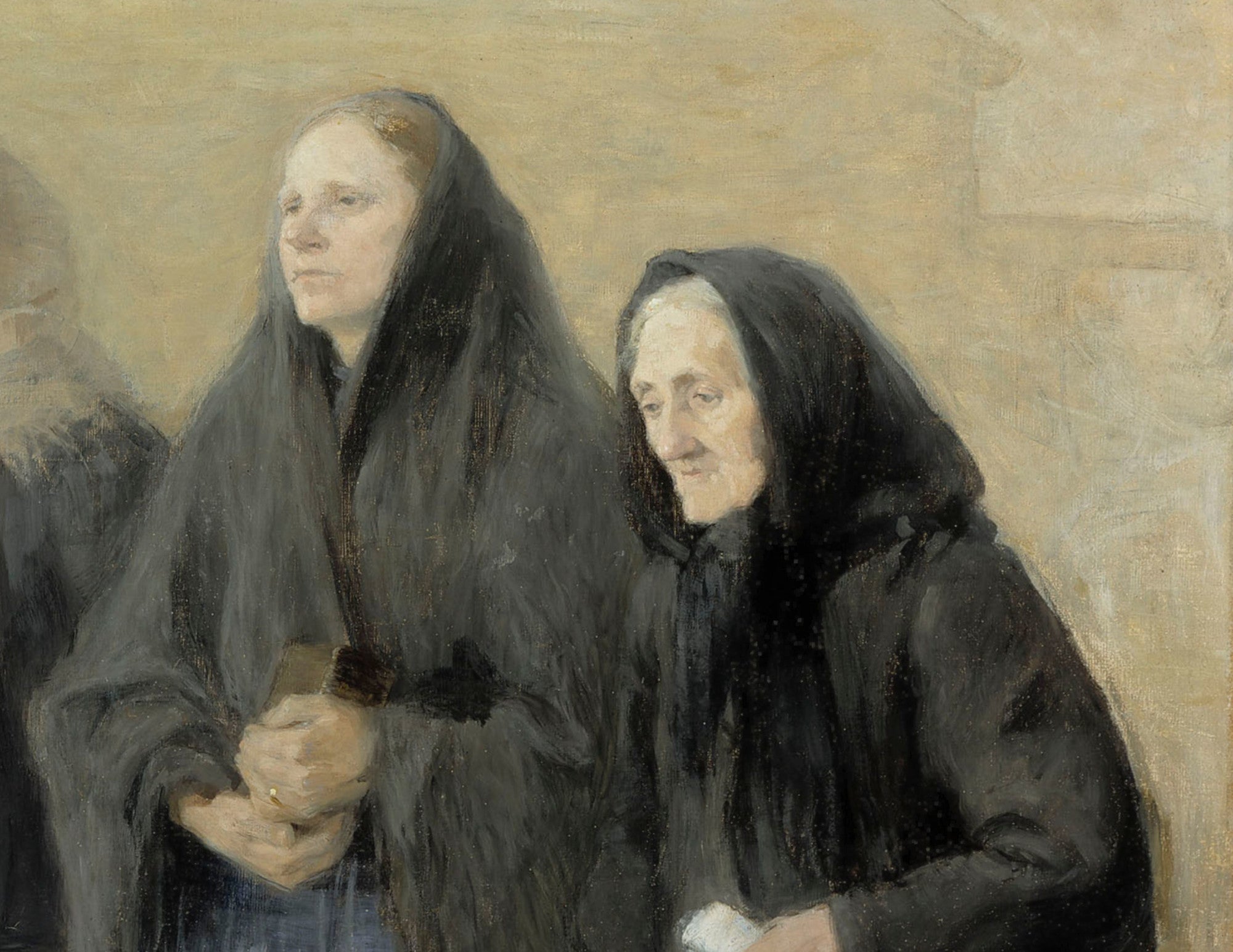 Helene Schjerfbeck Fine Art Print, Churchgoers (Easter Morning)