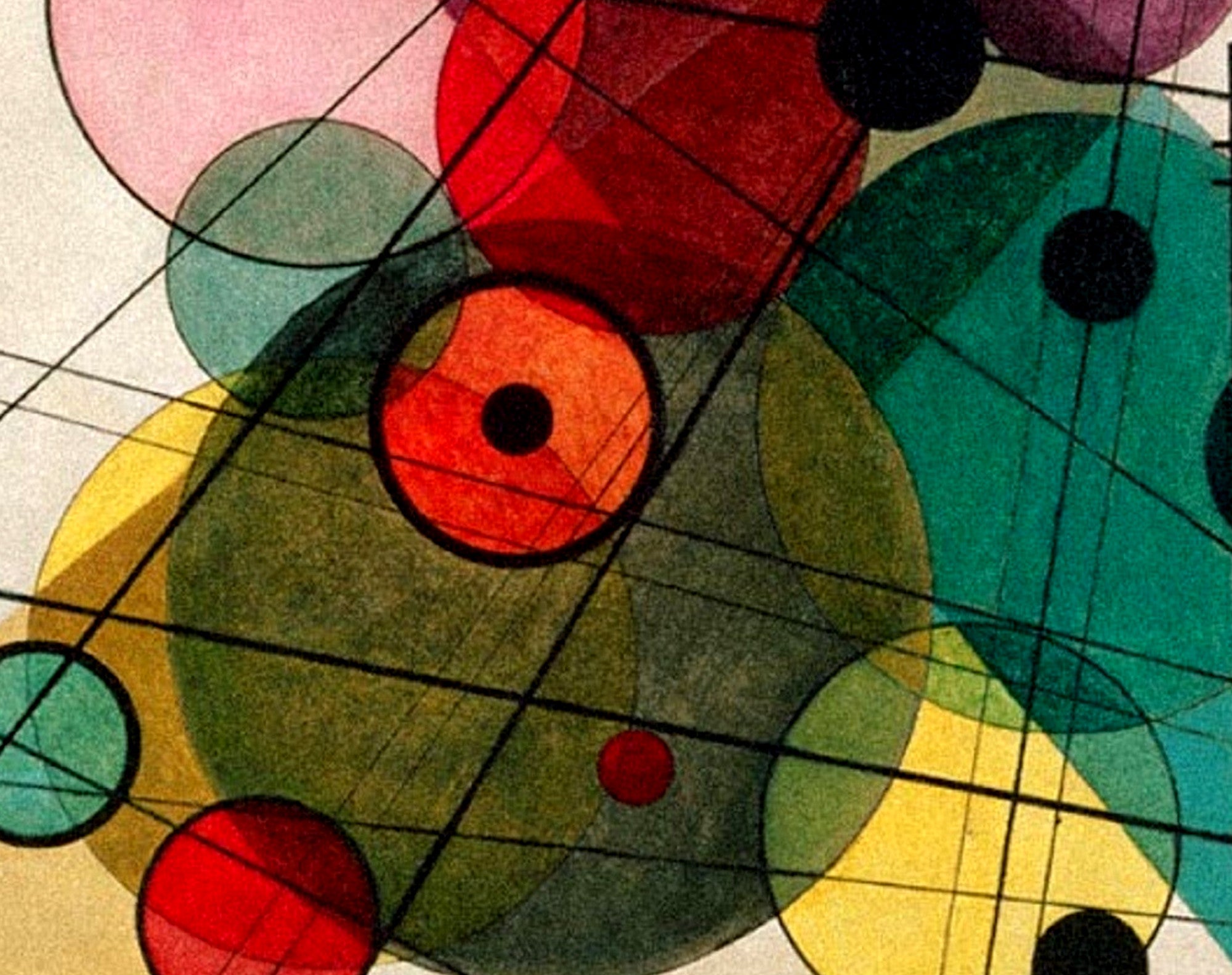 Circles in a Circle, Wassily Kandinsky Abstract Fine Art Print
