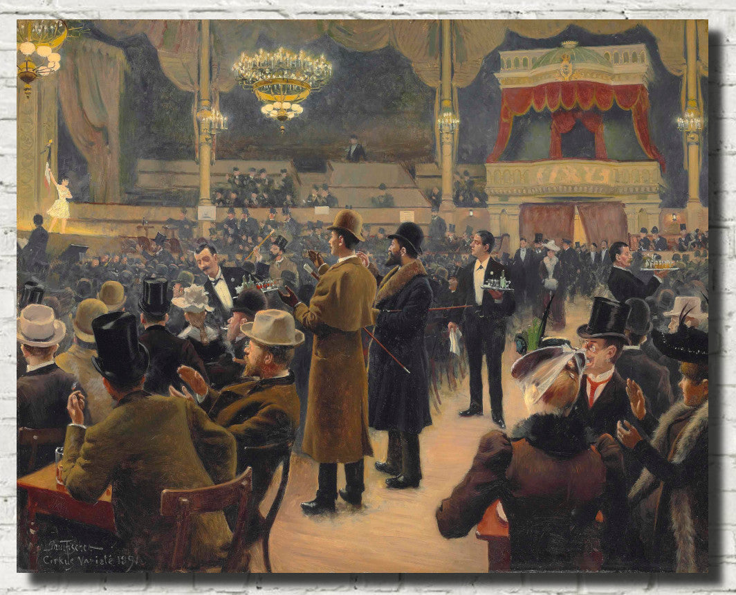 Paul Gustav Fischer Fine Art Print, Circus Building, Copenhagen