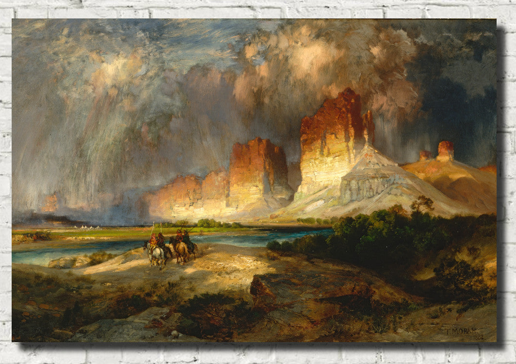 Cliffs Of The Upper Colorado River, Wyoming Territory, Thomas Moran Fine Art Print