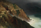 Karl Wilhelm Diefenbach Fine Art Print, Coastal Road near Sorrento-Amalfi