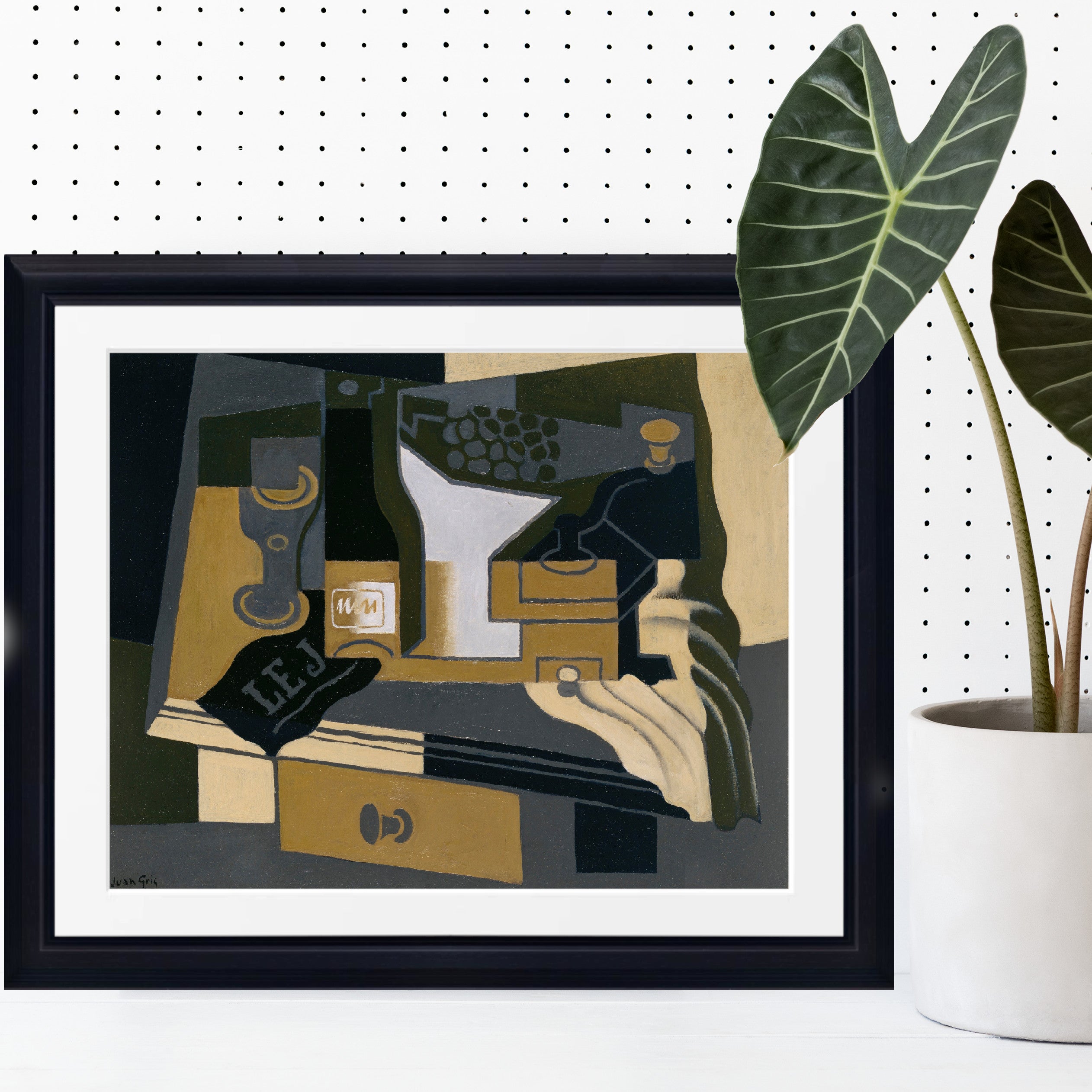 Coffee Grinder, Juan Gris Cubism Abstract Print Framed Wall Art