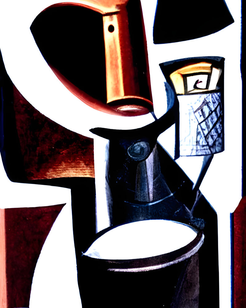 Coffee Grinder, Abstract Print Framed Wall Art
