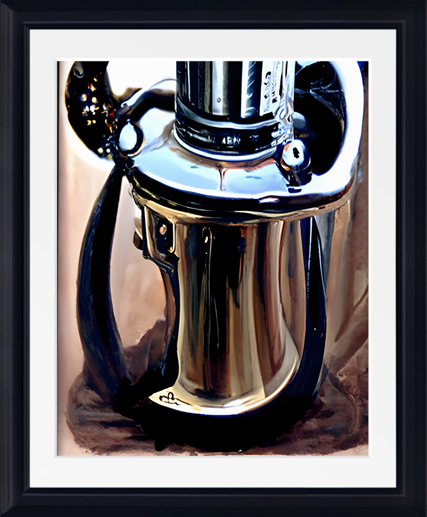 Coffee Percolator, Abstract Print Framed Wall Art