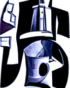 Coffee Pot, Abstract Print Framed Wall Art