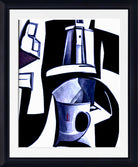 Coffee Pot, Abstract Print Framed Wall Art