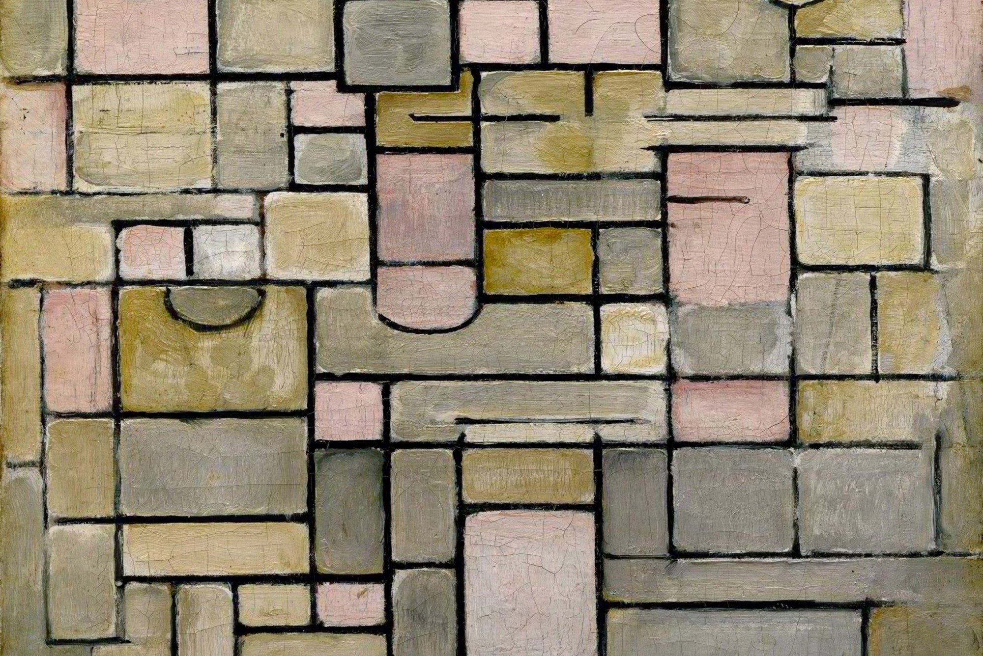 Piet Mondrian Abstract Fine Art Print, Composition 8