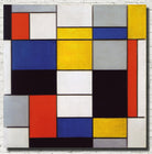 Piet Mondrian Abstract Fine Art Print, Composition A