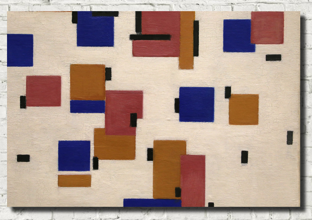 Piet Mondrian Abstract Fine Art Print, Composition B