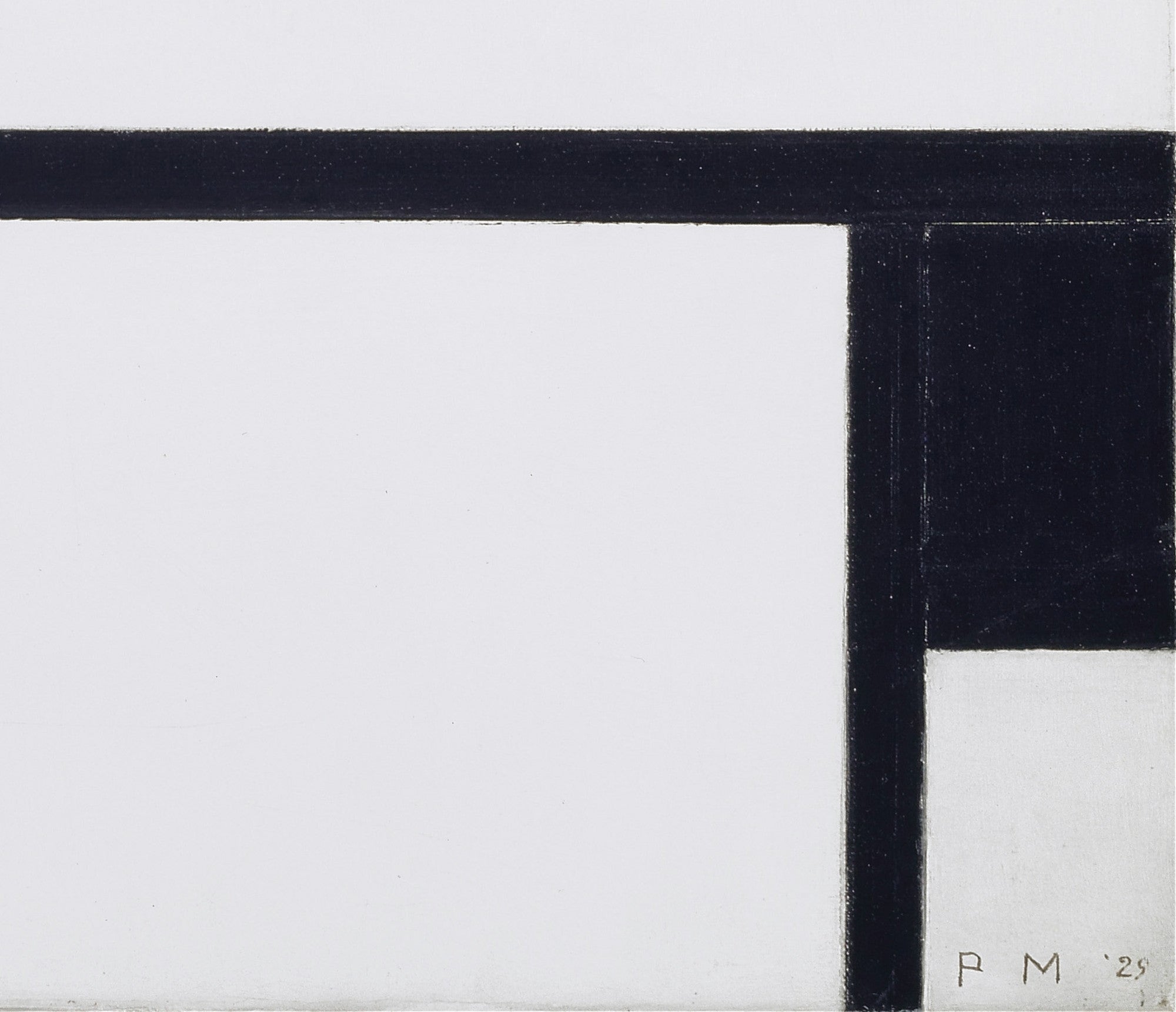 Composition No. I, with Red and Black, Piet Mondrian Abstract Fine Art Print