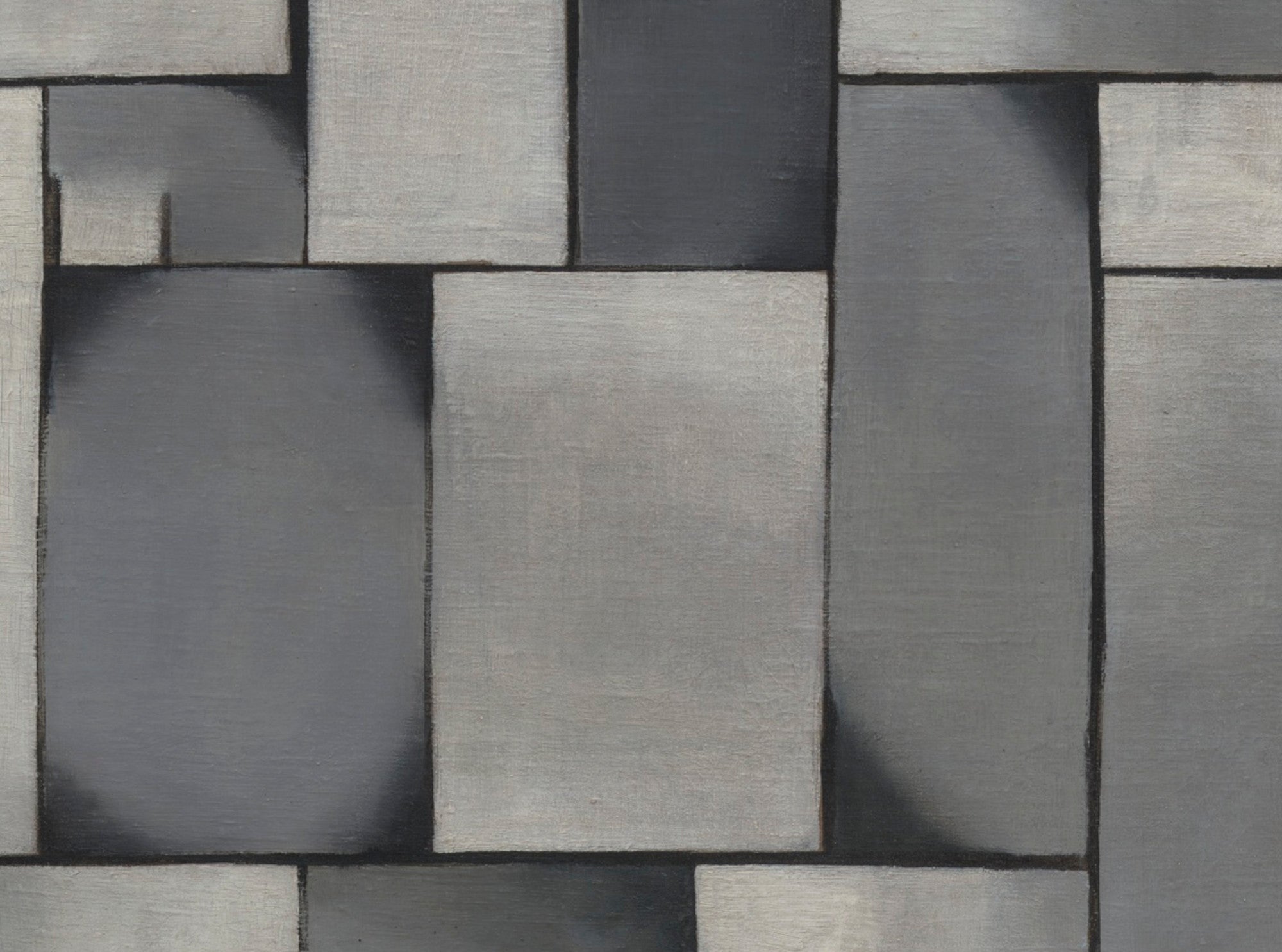 Abstract Composition in Gray, Theo van Doesburg