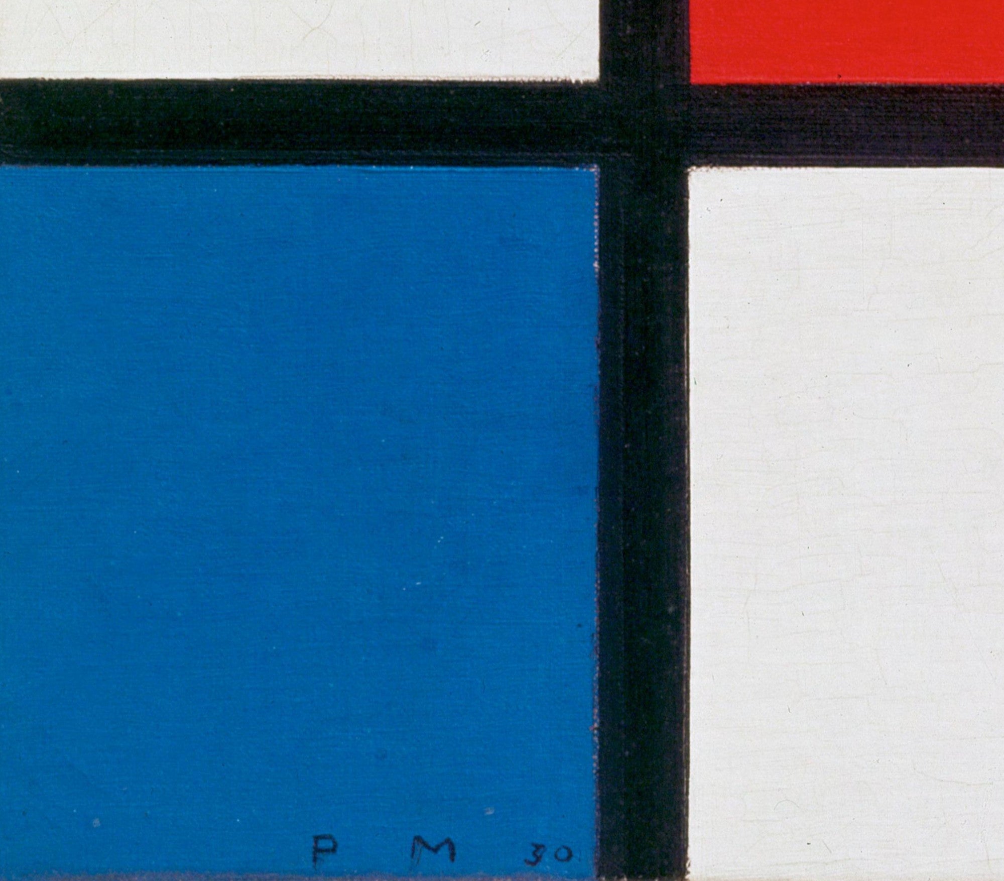 Piet Mondrian Abstract Fine Art Print, Composition in Red Blue Yellow