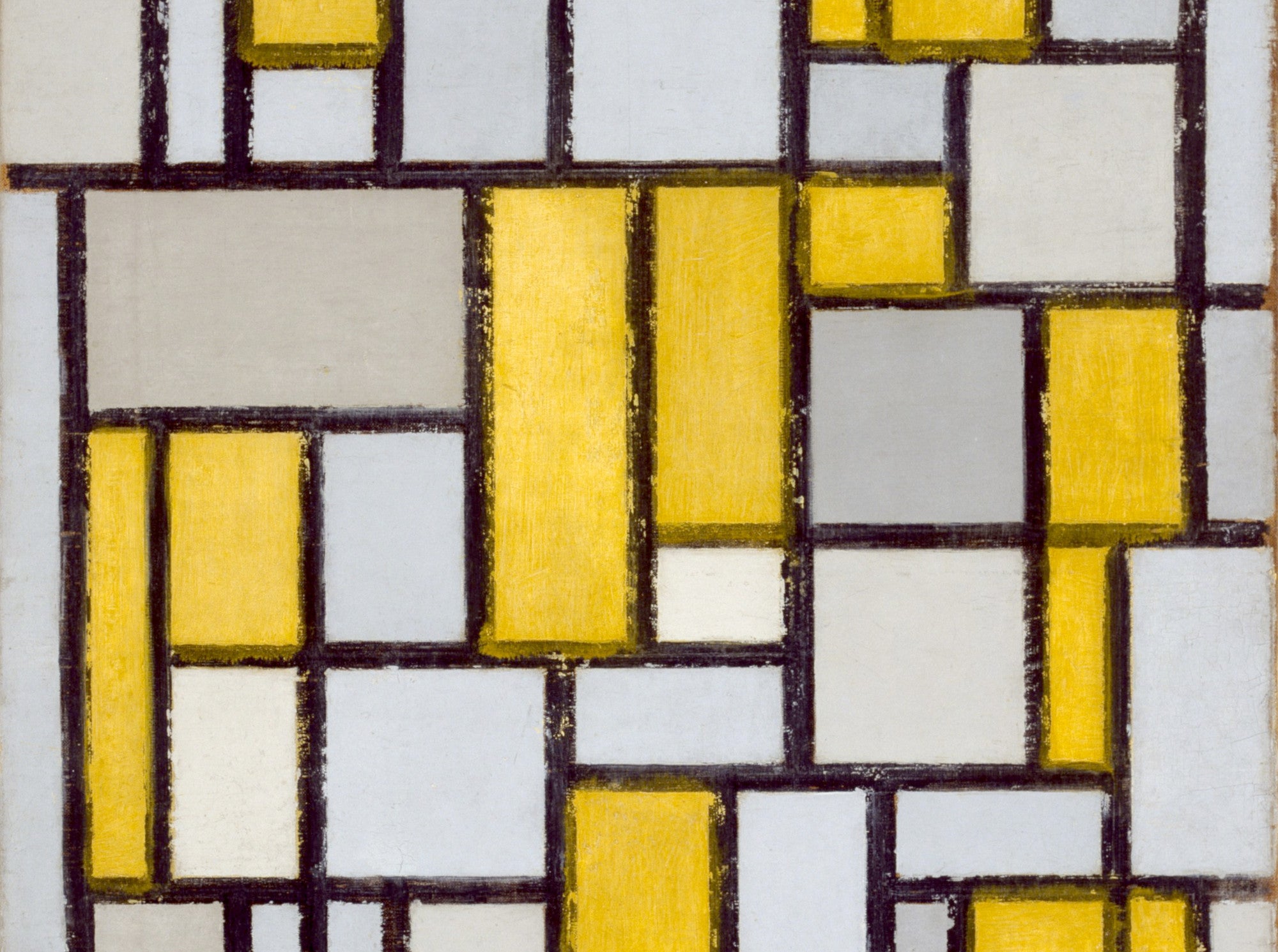 Piet Mondrian Abstract Fine Art Print, Composition With Grid