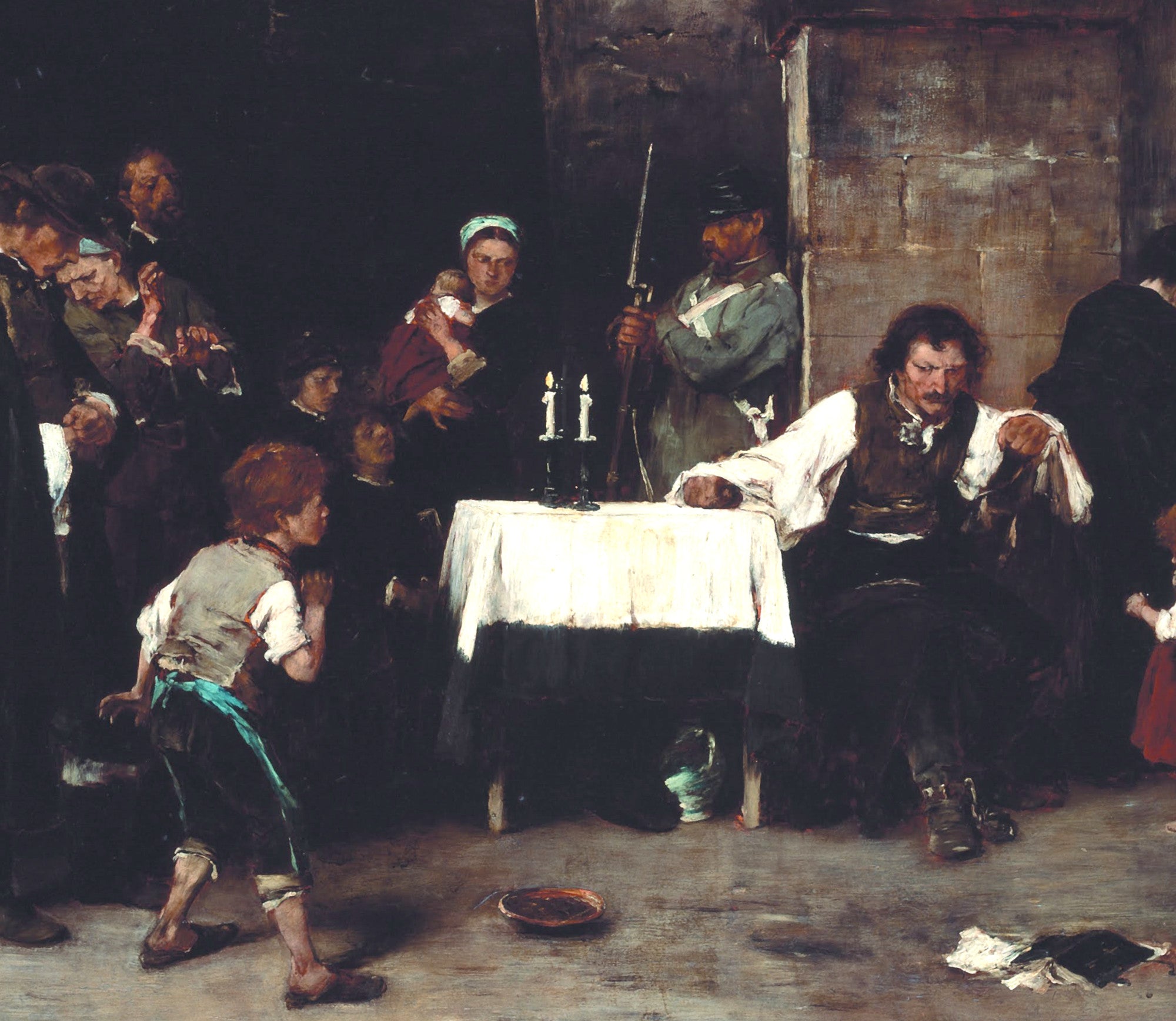 Mihály Munkácsy Fine Art Print, Condemned Cell