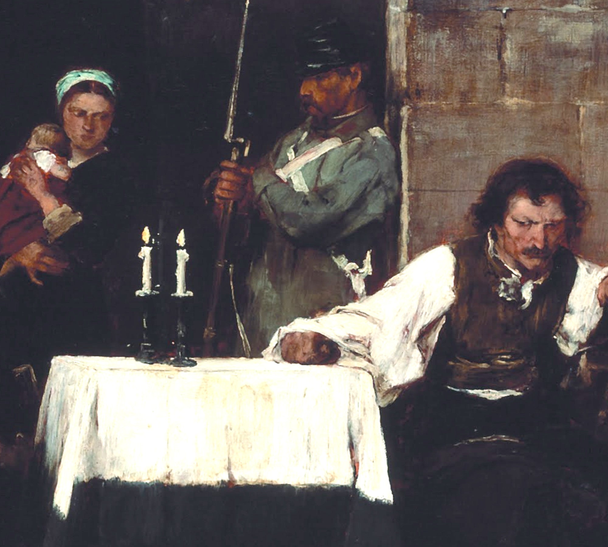 Mihály Munkácsy Fine Art Print, Condemned Cell