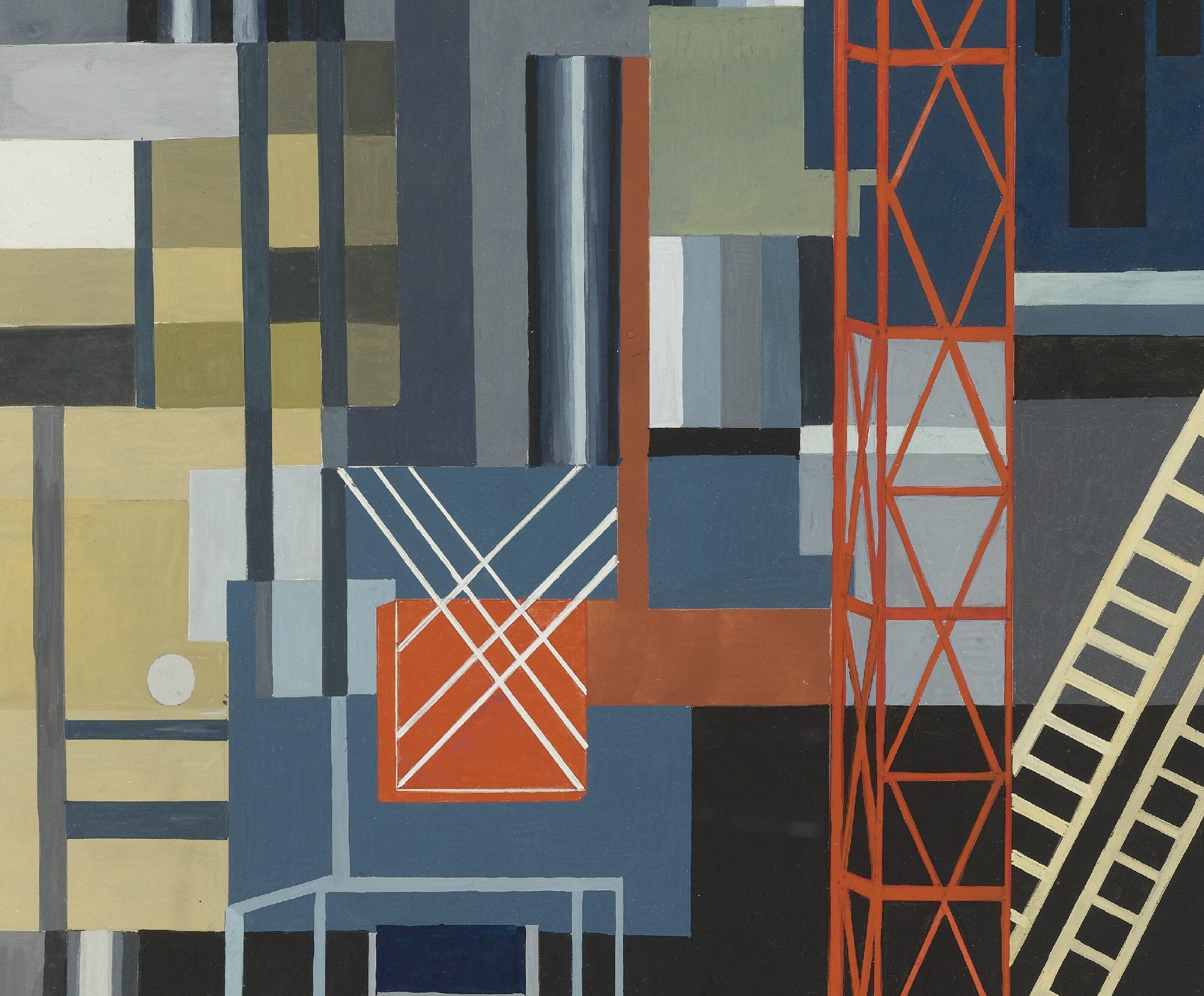 Constructivist Stage Design, Aleksandra Ekster Abstract Print