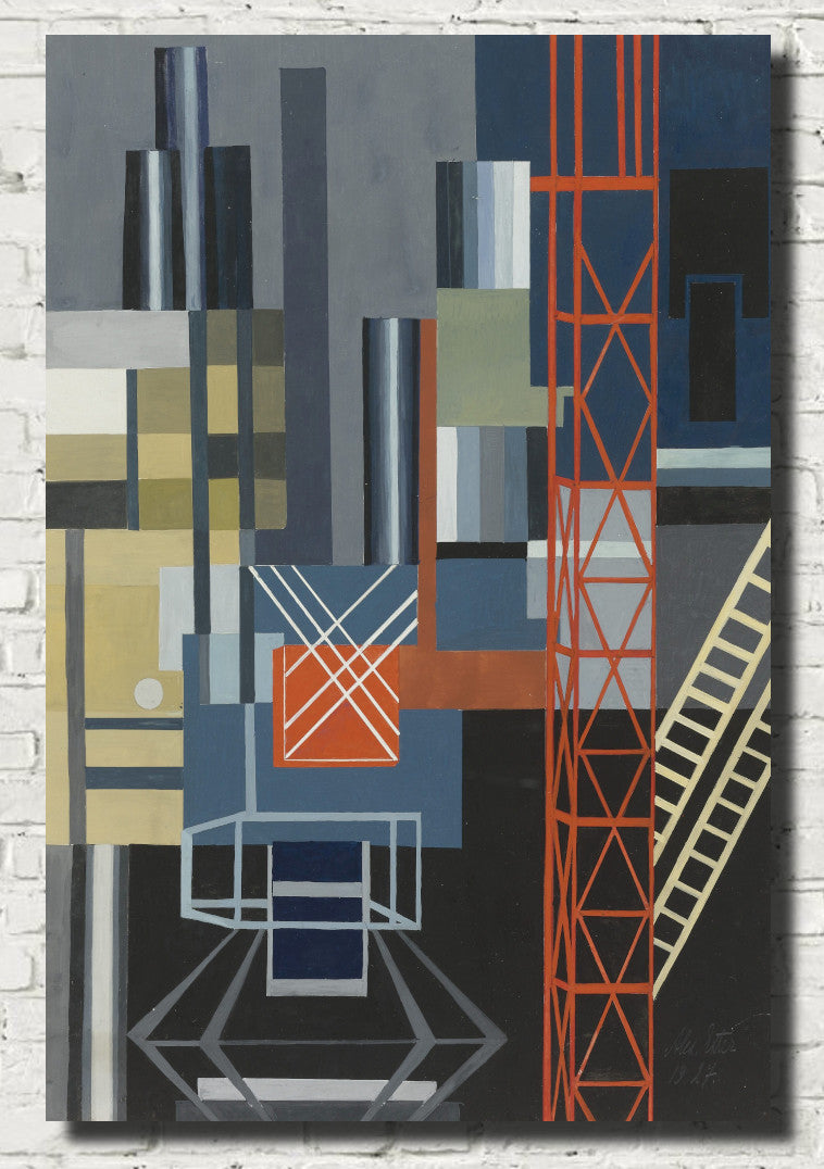 Constructivist Stage Design, Aleksandra Ekster Abstract Print