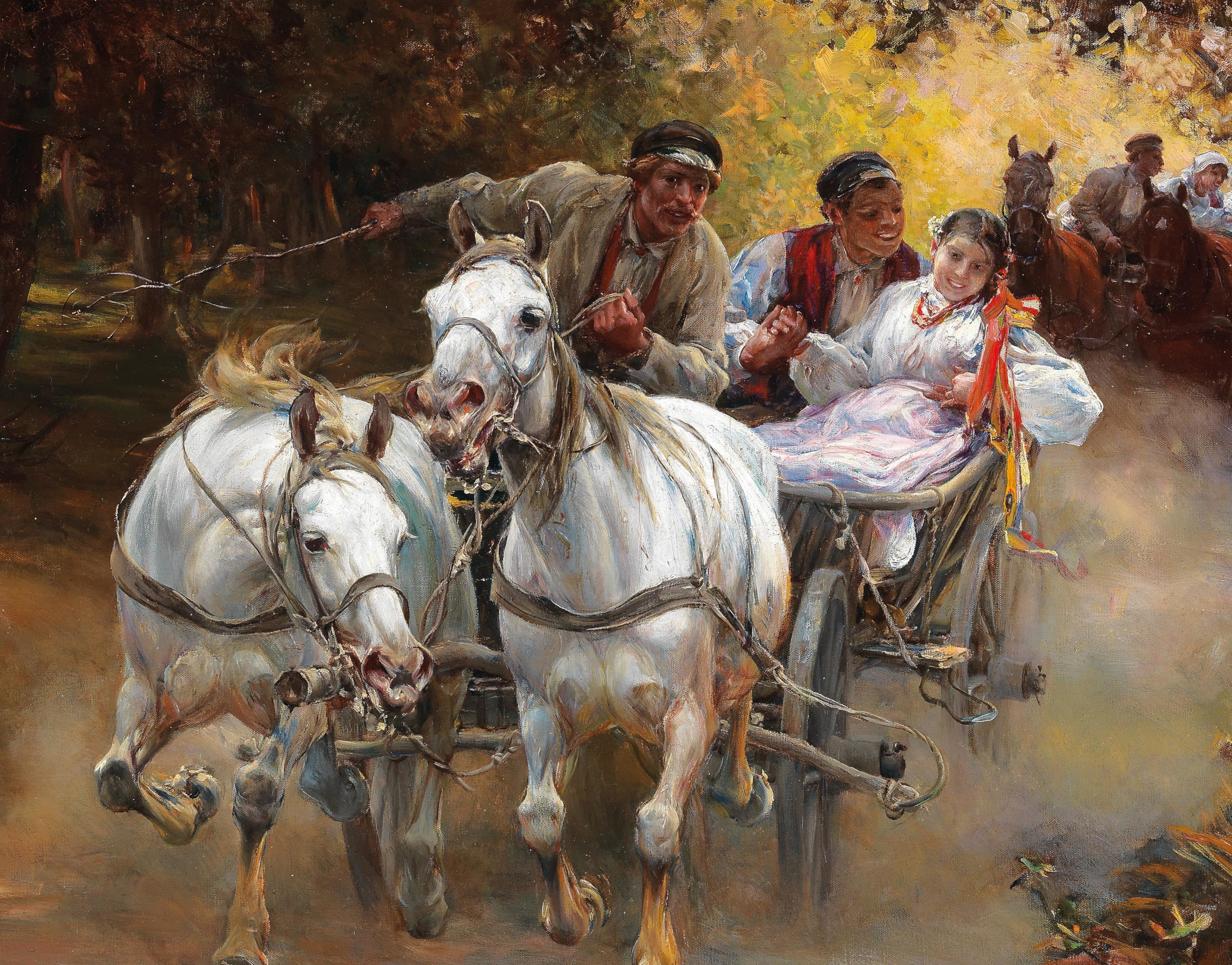 Alfred Kowalski Fine Art Print, Country Wedding