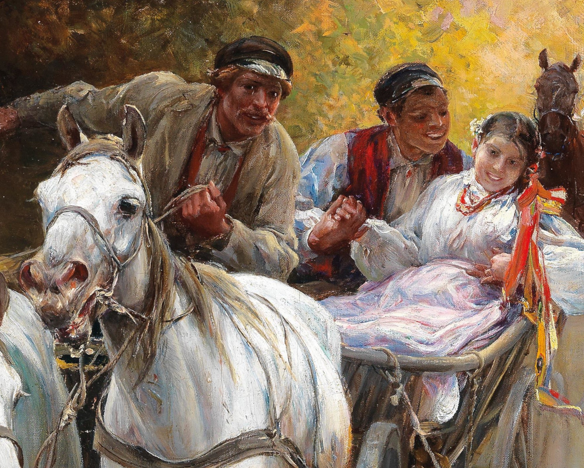 Alfred Kowalski Fine Art Print, Country Wedding