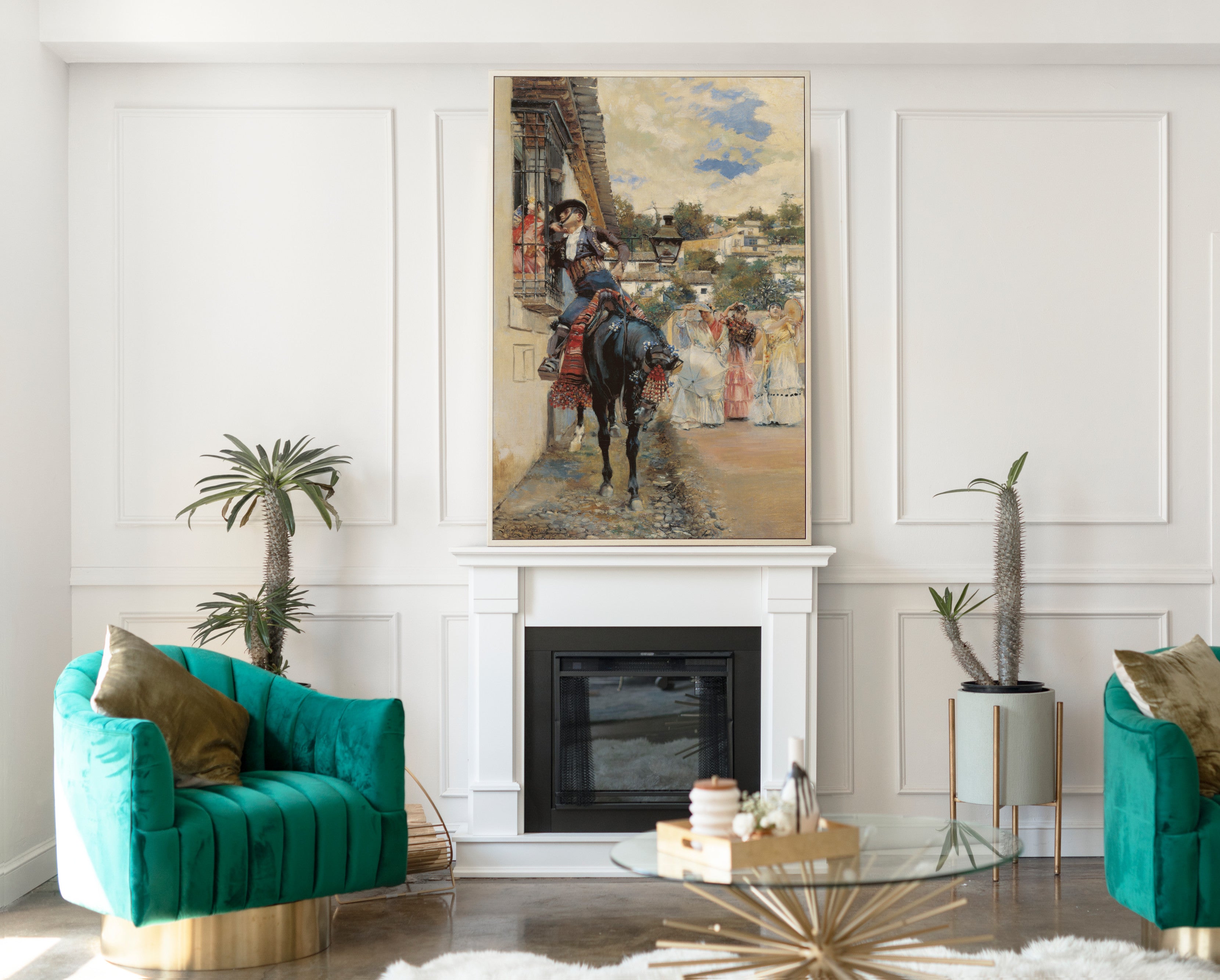 Courting Spanish Style, José García Ramos Fine Art Print