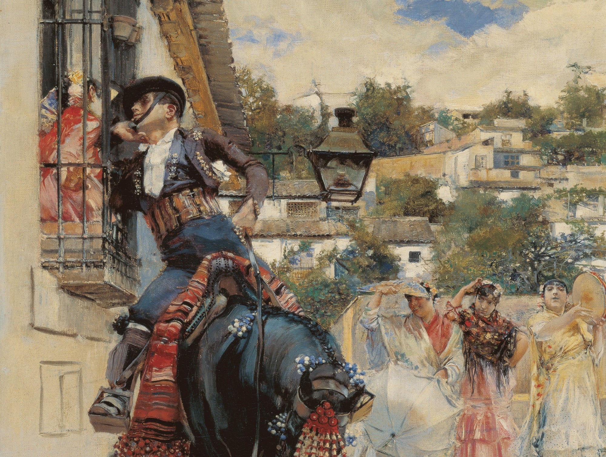 Courting Spanish Style, José García Ramos Fine Art Print