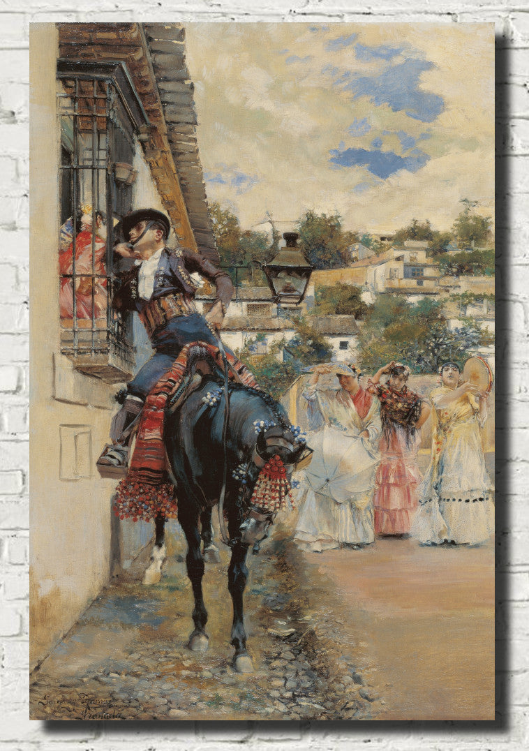 Courting Spanish Style, José García Ramos Fine Art Print