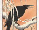Ohara Koson Japanese Fine Art Print, Crow on Snowy Branch