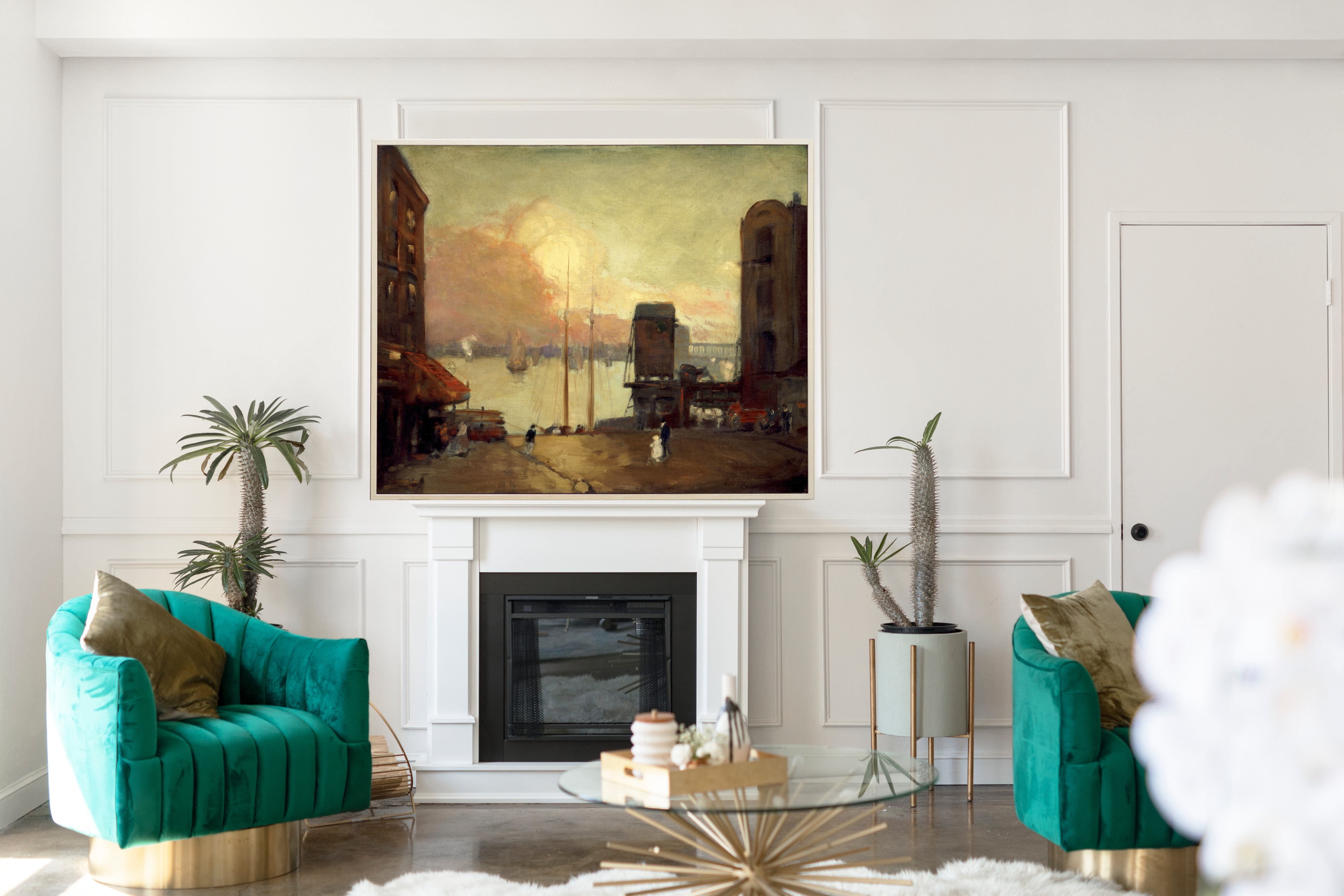 Cumulus Clouds, East River, Robert Henri Fine Art Print