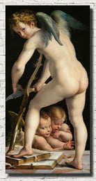 Parmigianino Fine Art Print, Cupid Making His Bow