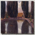 Fujishima Takeji Fine Art Print, Cypresses