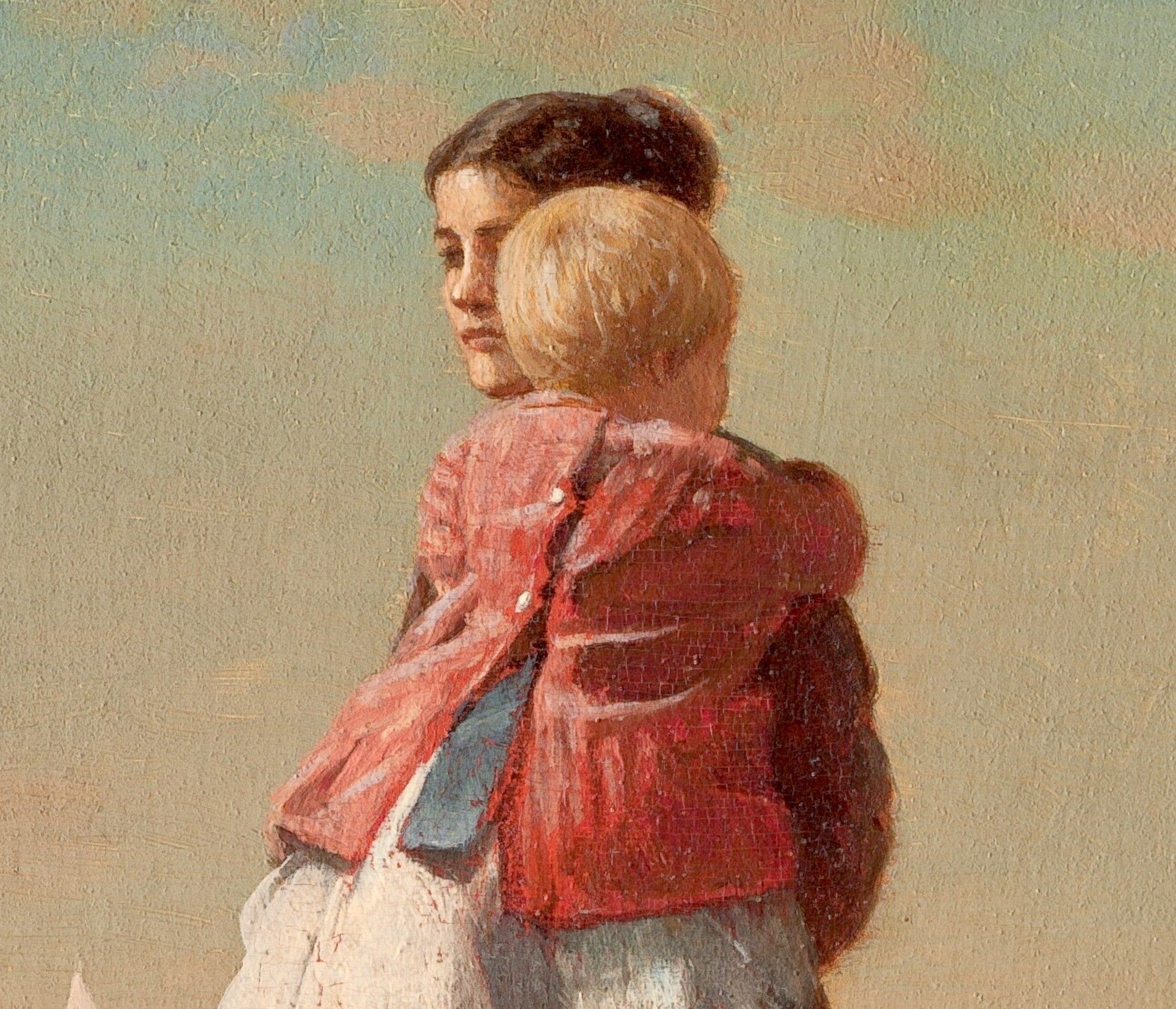 Winslow Homer Fine Art Print :  Dads Coming