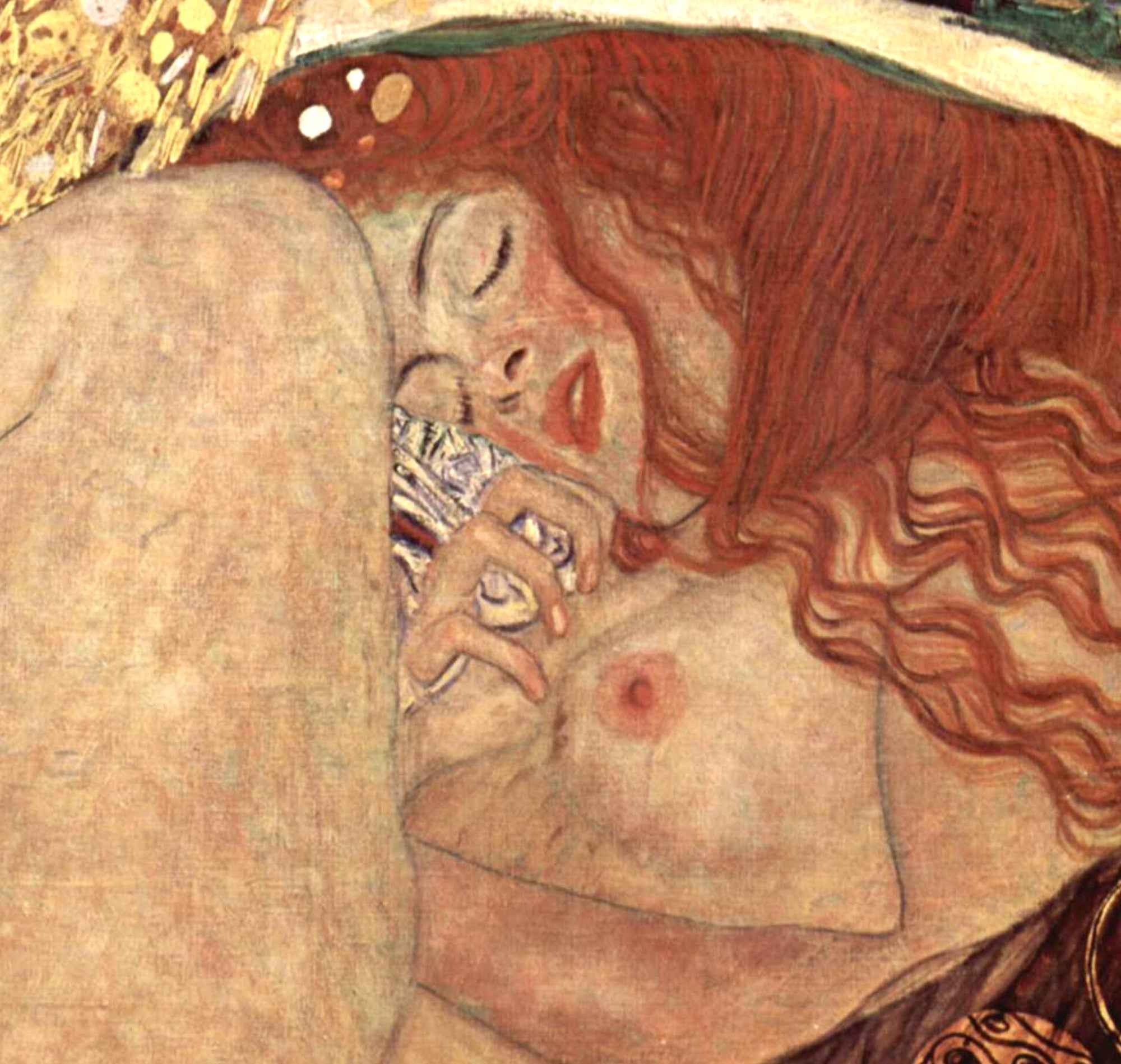 Gustav Klimt Fine Art Print, Danae, Nude