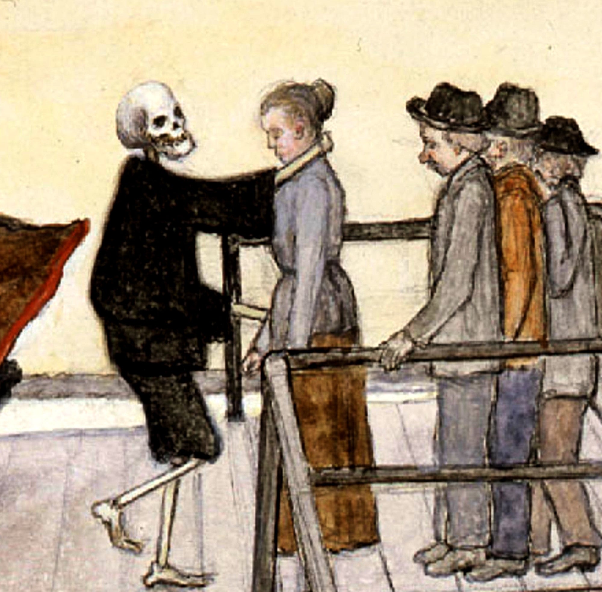 Hugo Simberg Fine Art Print, Dance on the Quay