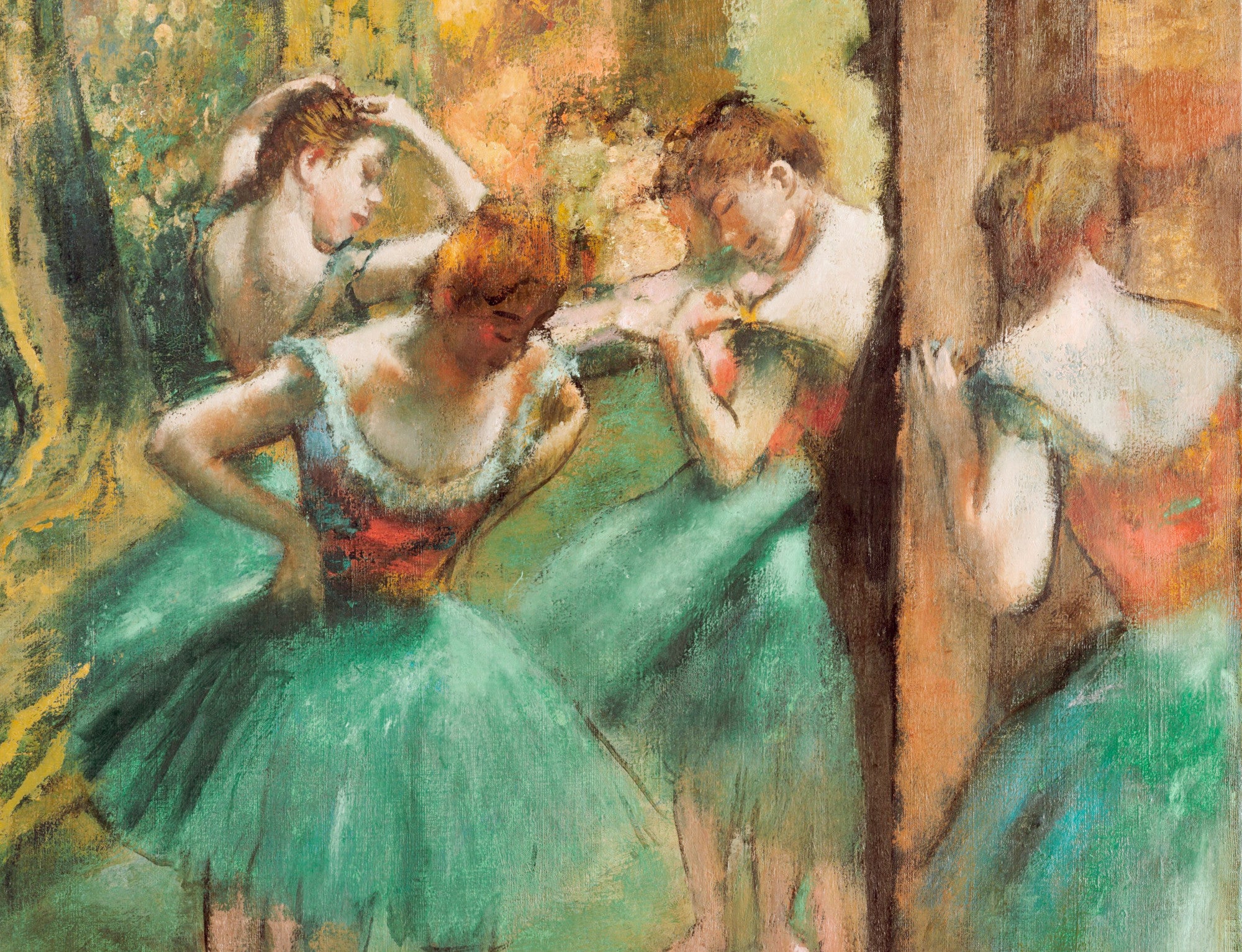 Edgar Degas, Fine Art Print : Dancers, Pink and Green