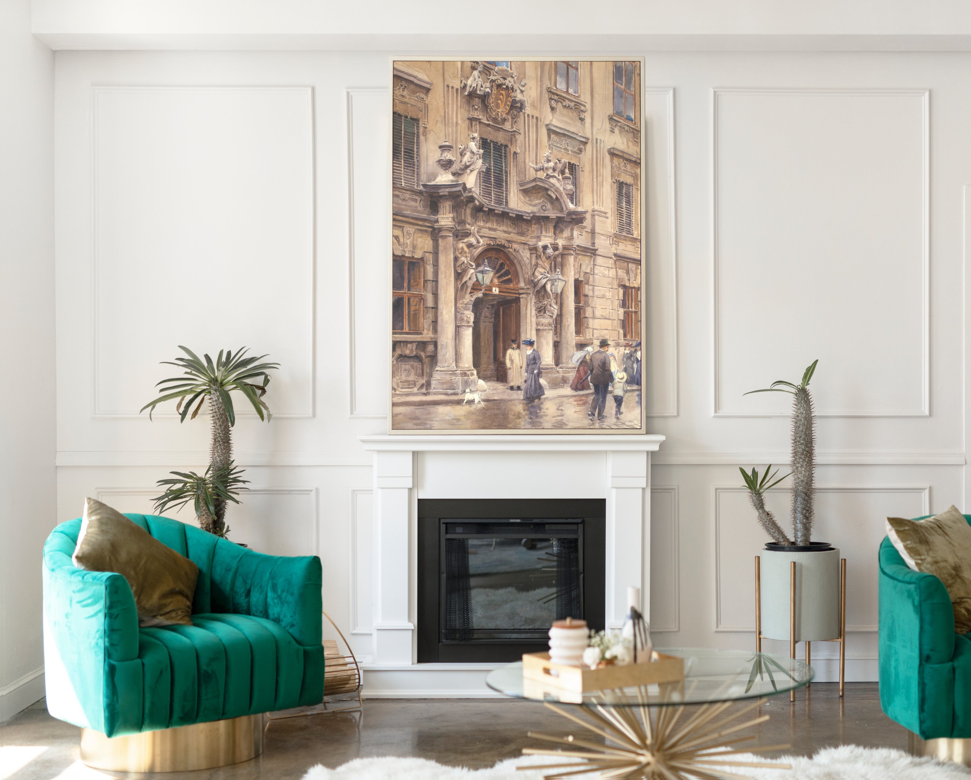 The Portal of Palais Kinsky, Vienna, Ernst Graner Fine Art Print