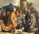Rembrandt Fine Art Print, David Hands Goliath's Head to the King