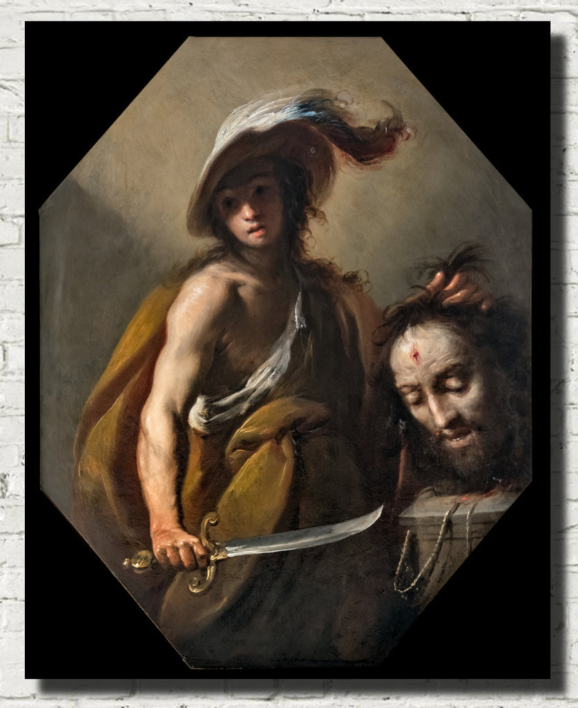 David holding the head of Goliath, Francesco Cairo