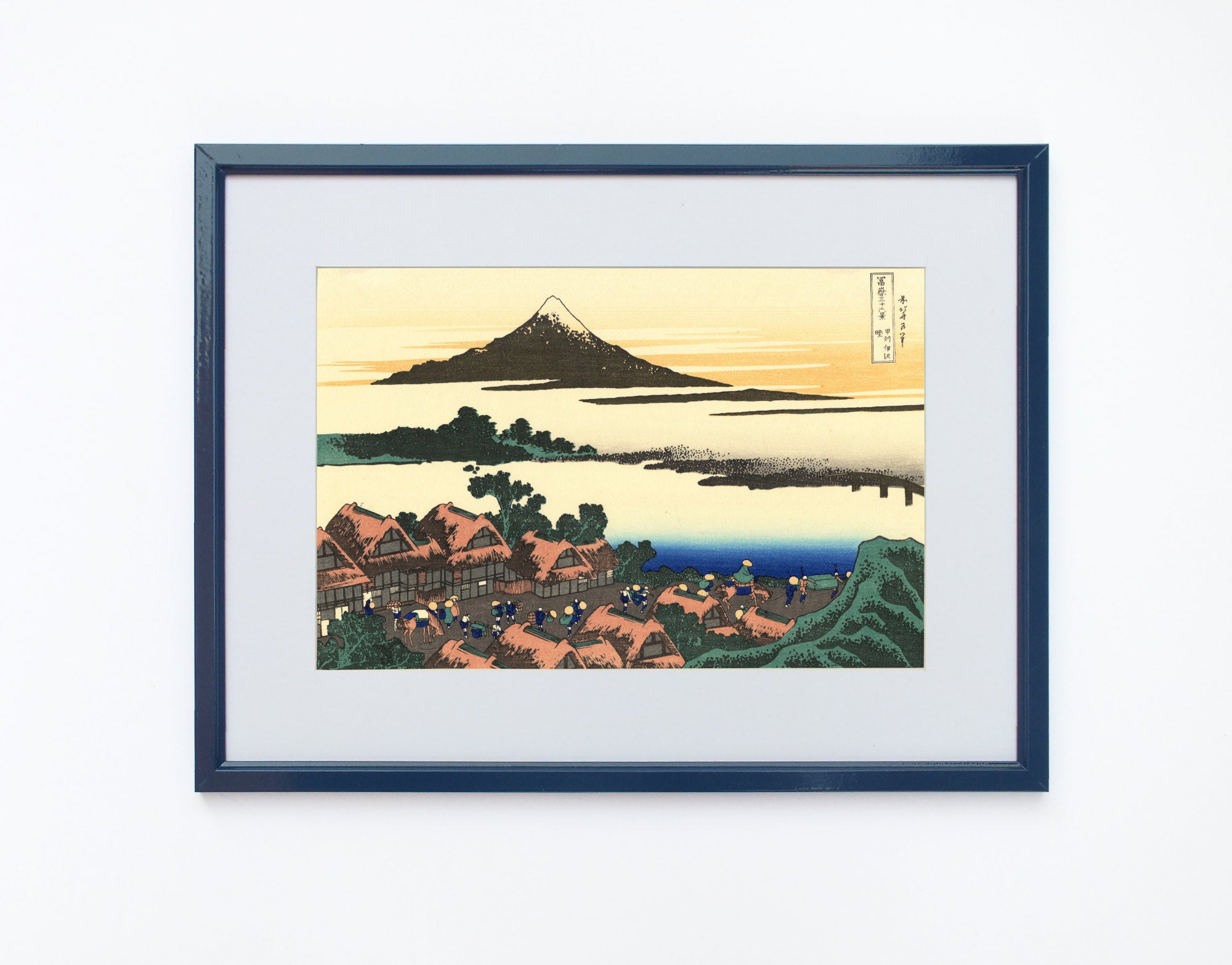 36 Views of Mount Fuji, Dawn at Isawa, Katsushika Hokusai, Japanese Print