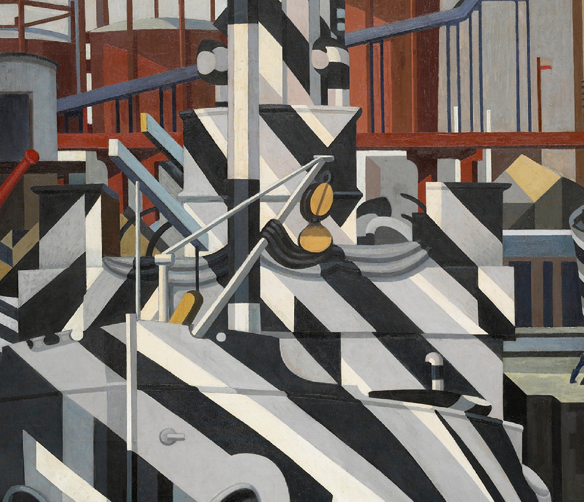 Dazzle-ships in Drydock at Liverpool, Edward Wadsworth