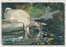 Winslow Homer Fine Art Print :  Deer Drinking