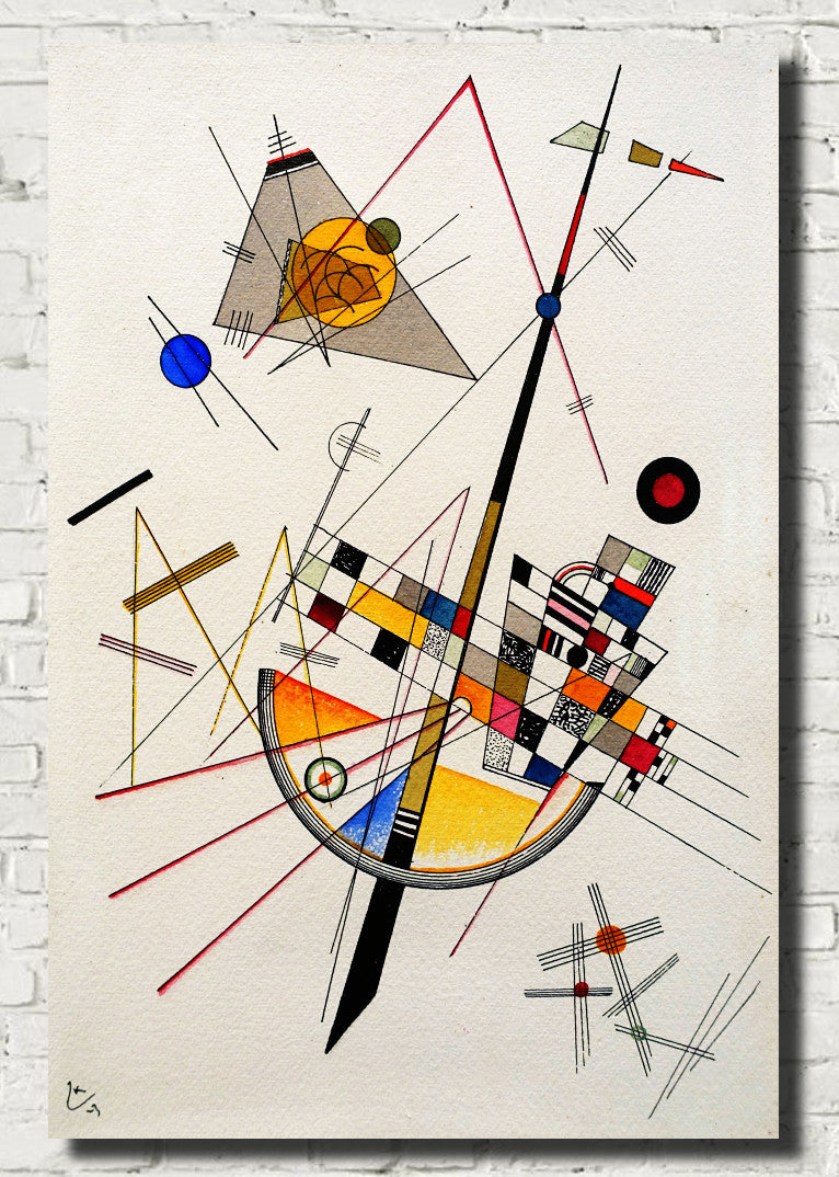 Wassily Kandinsky Fine Art Print, Delicate Tension Abstract