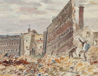 Frederic Anatole Houbron Fine Art Print, Demolition of Mazas prison
