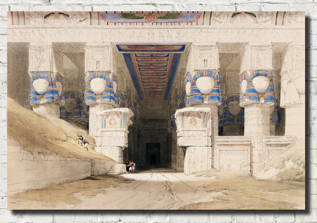 Dendera Temple Egypt, David Roberts Fine Art Print