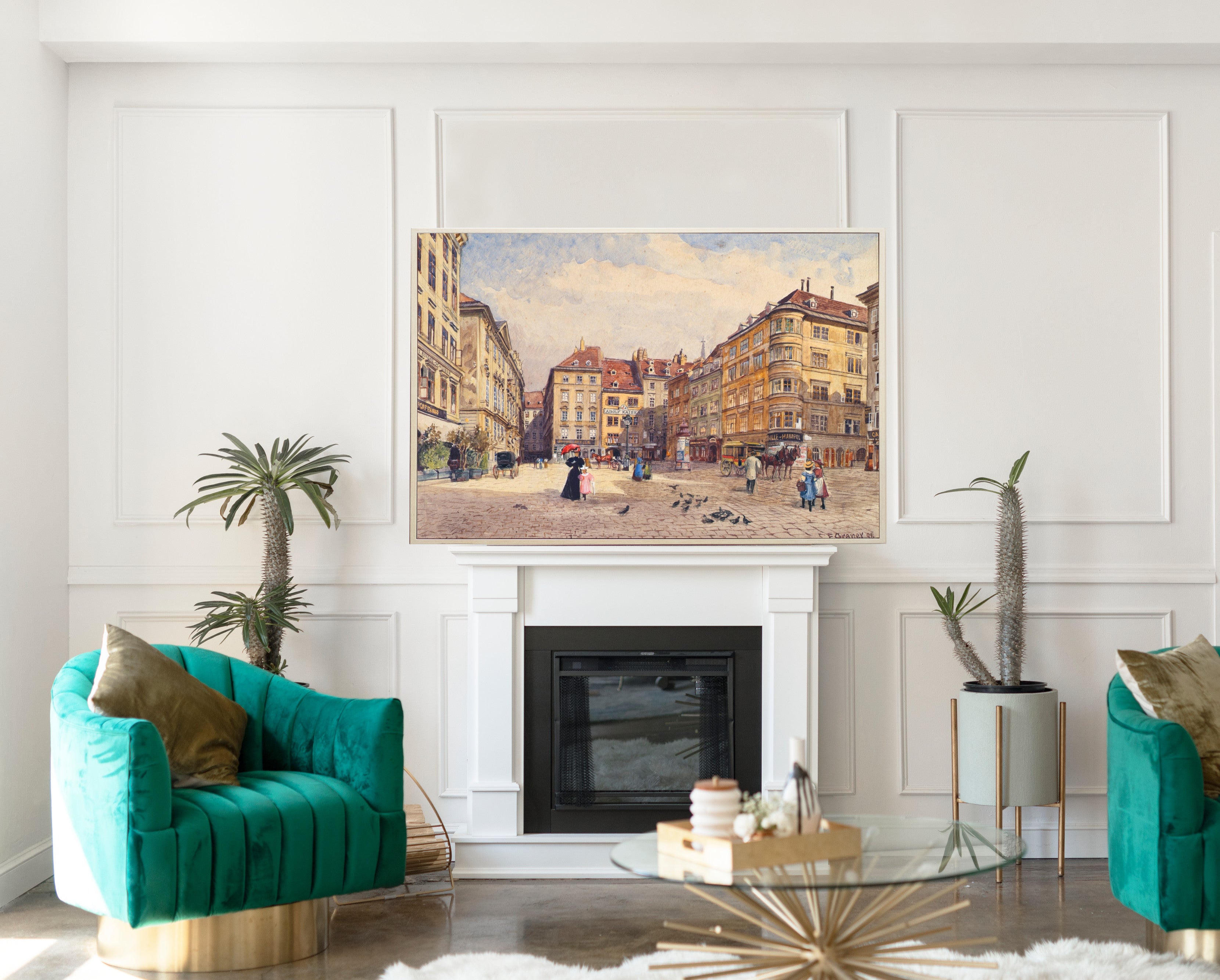 Der Judenplatz , Vienna, Ernst Graner Fine Art Print