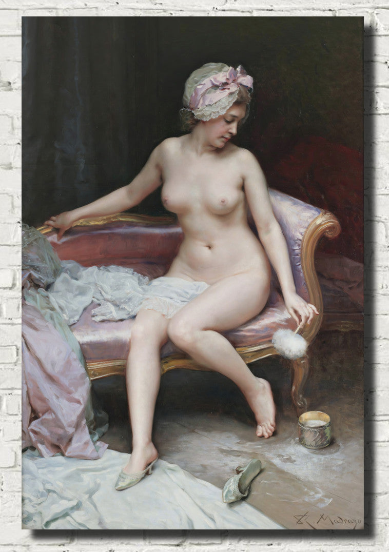 After the Bath, Nude Woman, Raimundo de Madrazo y Garreta Fine Art Print
