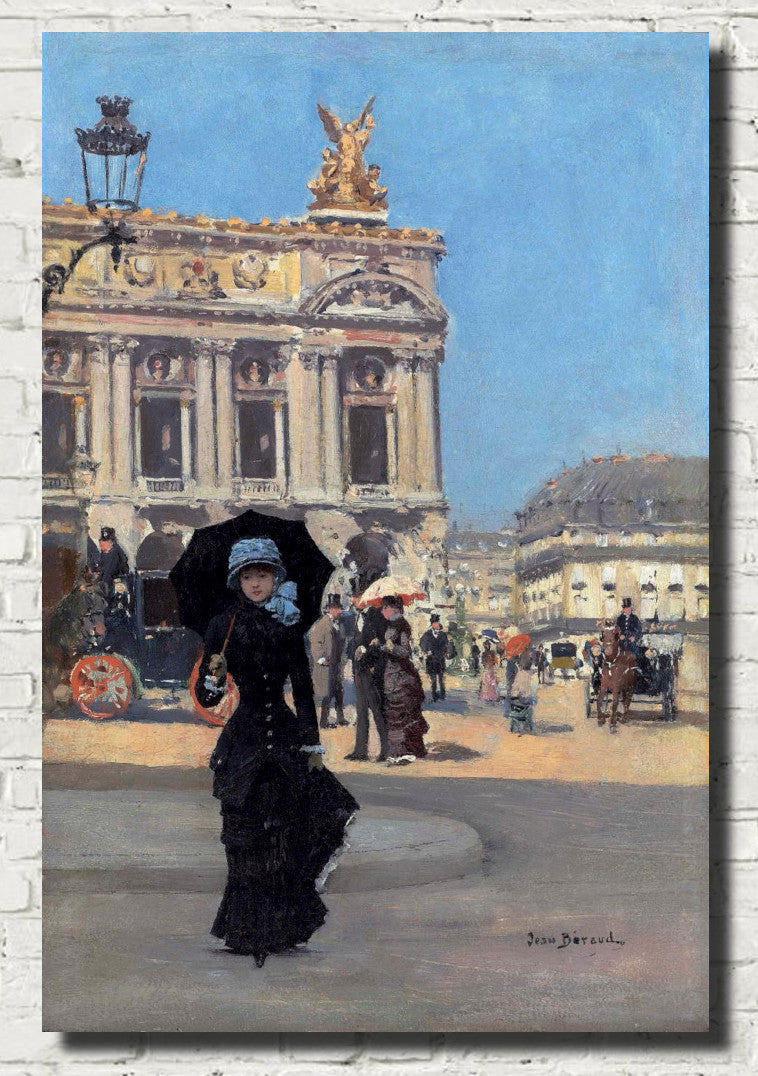 Jean Béraud Impressionist Fine Art Print, in Front of the Opera