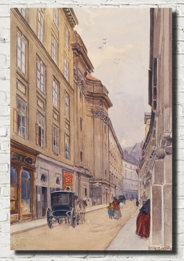 The Dorotheergasse In Vienna With The Old Pawnshop, Ernst Graner Fine Art Print